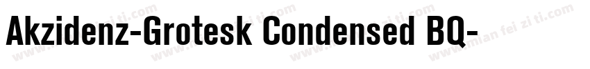 Akzidenz-Grotesk Condensed BQ字体转换